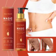 100ml Body Deeply Moisturizing Oil Firming Dry Skin Tightening Smoothing Brightening Fade Fine Line Chest Thighs Rejuvenating Repairing Soften Nourishing Skin Care Oil For All Skin Types - 紅色 - 查看 3