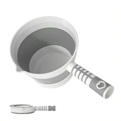 Folding Water Ladle Collapsible Water Dipper Water Scoop Foldable Bath Ladle Portable Ladle For Kitchen Bathroom Camping Travel