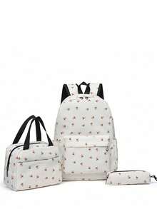Fashionable New Style 3pcs/Set Ditsy Floral High Capacity Backpack - Multicolor - View 10