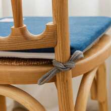 1pc Office Chair Cushion With Strap And Anti-Slip, Thickened Rebound High-Density Sponge Seat Pad For Long Sitting Without Sinking, Zipper For Easy Washing, Set Can Be Machine Washed, Nordic Simple Style, Patio Wicker Chair, Windsor Chair, Living Room Outdoor Yard Furniture Chair Mat Seat Cushion Chair Pillow Cushions Gaming Chair