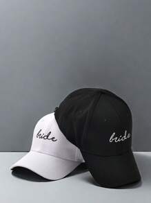 Embroidered Letter Unisex Baseball Cap, Suitable For Everyday Wear - Multicolor - View 6