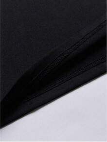 Boys & Teenagers' Fashion Red Sun & Cloud Dragon Print Round Neck Short Sleeve T-Shirt, Casual Everyday & Outdoor Wear - Black - View 6