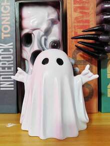 1pc Halloween Solid Ghost Figurine: Cute And Adorable Design, Variety Of Styles, Resin Desktop, Home Decor And Suitable As Photography Prop, Creative Gift For Halloween, Christmas