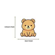 100Pcs Kawaii Stickers Cartoon Animal Stickers Cute Watercolor Animal Stickers Zoo Stickers Aesthetic Stickers Stationery Stickers Vinyl Waterproof Stickers For Water Bottle,Computer,Laptop,Phone,Luggage,Notebook,Fridge - J - View 9