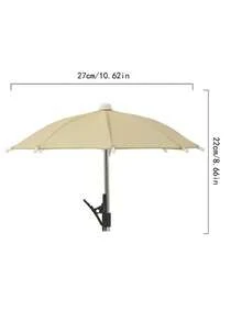 1/2 piezas Soporte de teléfono con paraguas, paraguas impermeable y protector solar para exteriores con soporte para teléfono, mini paraguas anti-UV para lluvia ligera, visera de sol universal para teléfono, parasol para teléfono anti-reflejo para exteriores - Multicolor - Ver 8