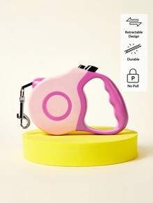PETSIN 1pc Automatic Retractable Pet Leash, 3m/5m, Multiple Colors Available, Random Handle Color - Pink - View 4