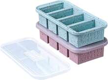 1 Cup Silicone Freezer Tray With Lids, Perfect For Storing Broth, Leftovers, Rice, Sauce And More, Silicone Soup Freezer Molds For Meal Prepping - Sprinkles - 2-Pack,9830921 - 紫紅色 - View 2