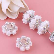 5pcs Rose Gold Luxury Multi-Color Beads With Spacer Beads And Straight Hole Beads, Suitable For Beaded Pens, Phone Charms, Keychains And Bag DIY Jewelry Craft Accessories - Mixed Colors - View 8