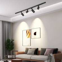 (套装) GU10轨道灯 吸顶嵌入式射灯 180°可旋转金属铝+PC泛光灯 黑色/白色 AC85-265V 适用于卧室/书房/客厅/衣橱/展示柜/展厅/商店/画廊/走廊/餐厅/服装店/酒吧 (产品套装包含轨道及连接配件) - 軌道燈GU10燈頭 - 查看 12