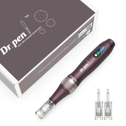  Micronadelroller Stift für den Heimgebrauch, Dr.Pen A10 - Mikronadel Dermaroller Stift für Frauen und Männer - Mikronadelroller Stift für Hautpflege, Mikronadelstempel Stift, Derma Stempel Stift, 0,25 mm DermaStamp System, Dermaroller Alternative, Mikronadelroller Hautpflegewerkzeug für Frauen und Männer für den Heimgebrauch