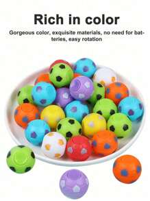 5pcs/10Pcs/30pcs Children's Interactive Games Set Random Color Fidget Spinners Soccer Ball Toys Football Party Favors Goodie Bag Stuffers Finger Rotatable Soccer Stress Relief Balls Sensory Gift(Some Parts May Be Random) - Multicolor - View 9
