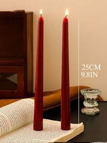 Candele aromaterapiche rosse multiple per decorazione centrale, cilindro ad ingranaggi, candele decorative per albero di Natale, candele sottili natalizie, adatte come decorazione per regali di Natale, regali per donne, regali per amici stretti, decorazioni natalizie per la casa, regali di Natale