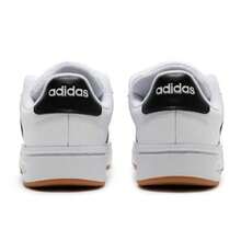 Adidas 男女通用网球鞋 GRAND COURT ALPHA 00s，舒适运动鞋，适合日常锻炼，JQ2996 - 白色/黑色/樹脂黃 - 查看 5