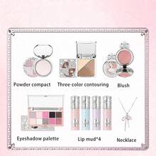 粉色芭蕾天鹅彩妆礼盒套装，生日/情人节/圣诞节礼物，送给妻子、女朋友、同学 - 粉紅芭蕾彩妝禮盒[九件套裝] - 查看 2