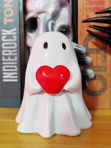 1pc Halloween Solid Ghost Figurine: Cute And Adorable Design, Variety Of Styles, Resin Desktop, Home Decor And Suitable As Photography Prop, Creative Gift For Halloween, Christmas