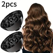1pc/2pcs Travel-Friendly Hair Diffuser For Curly/Wavy/Coily Hair - Salon-Grade Blow Dryer Attachment, No Heat Damage Volumizing Tool | Curly Hair Diffuser For Defined Natural Curls, Lightweight Styling For Home & Travel - Multicolor - View 10