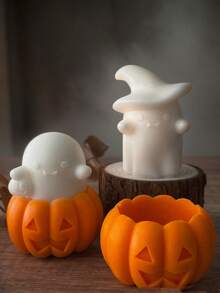 Halloween Pumpkin Aromatic Candle,Candles Scented,Party Decoration,Creative Funny Gift Ornaments,Relieve Fatigue,Purify Air,Remove Odors,Long Lasting Fragrance,For Home Decorations,Halloween,Relaxing Gifts,Bedroom Decor,Room Decor Aesthetic - Multicolor - View 7