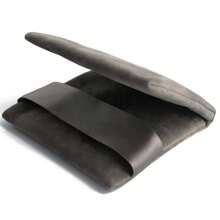 1pc Velvet Jewelry Organizer Bag, Square Shape With Buckle Closure, Portable Necklace Earrings Rings Storage, Multipurpose Use, Jewelry Rolls