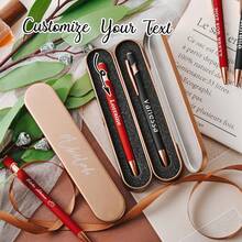 1PC Personalized Ballpoint Pen With Name, Custom Gift For Educator & Teacher, Thank You For Helping Me Grow, Engraved Name Pen With Gift Box.,Christmas Gift Supplies - Multicolor - View 5