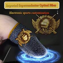 12 piezas de Dedales para dedos, Protector de pulgar para gamers, Guantes transpirables y sin costuras para pantalla táctil, para evitar el sudor en los juegos del teléfono - Multicolor - Ver 4