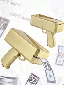 Money Spray Gun - Money Spray Gun - Reusable, Comes With Simulated Banknotes Perfect Party Prop For Weddings & Events! - Multicolor - View 1