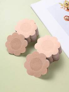 100pcs Disposable Nipple Covers, Seamless Breathable Self-Adhesivelnvisible Bra, Women's Lingerie & Underwear Accessories,Low Cut Evening Dresses, Bras, Underwear Accessories, Nipple Covers To Prevent Exposure, Wedding Photography Supplies, Wedding Clothing Accessories - Apricot - View 3