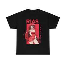 COOL SUMMER Japanese Anime Rias DxD Graphic Printed T Shirt Summer Vintage Harajuku Short Sleeve Oversized Fashion Men Women EU Size T Shirt - màu đen - Xem 1