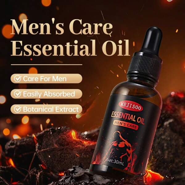 Aceite esencial de masaje para hombres de 30ML, extracto botánico para masaje corporal, firme, relaja la mente y mejora el sueño, spa en casa