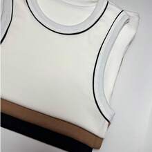 Striped Color Block Cut And Sew Trimmed - Nhiều màu - Xem 4