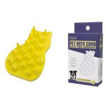 1pc Summer Pet Bathing Brush, Silicone And Rubber Care Tool For Dogs And Cats, Smooth Pet Hair During Bathing