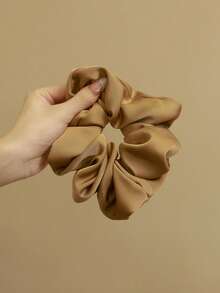 Bộ 4 chiếc dây buộc tóc bằng satin mềm mại cỡ lớn 15cm/5.91in dành cho nữ, có các màu đen, be, đỏ, cà phê, kaki, đa năng, thanh lịch, tối giản, màu trơn, phù hợp cho sử dụng hàng ngày, thường ngày, đi làm, đi nghỉ mát, tạo kiểu tóc, buộc tóc đuôi ngựa, búi tóc, buộc tóc, dây buộc tóc scrunchy, rửa mặt, phụ kiện tóc trang điểm tại nhà, phòng tập thể dục, phụ kiện nữ, phụ kiện đội đầu, dây chun. - Nhiều màu - Xem 6