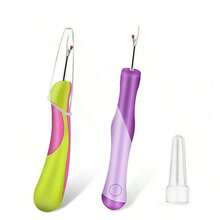 5.3 inch 1 dụng cụ tháo đường may bằng cao su màu tím, tay cầm tiện dụng, dụng cụ tháo chỉ, dụng cụ cắt chỉ, dụng cụ tháo chỉ, phụ kiện may vá & vật dụng cho đồ thủ công, chần bông, may viền - Nhiều màu - Xem 1