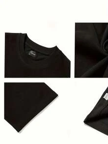 Summer Walker American Rap Hip-Hop Singer Retro Street Pure Cotton Niche National  Long Short Sleeve T-Shirt - Black - View 4