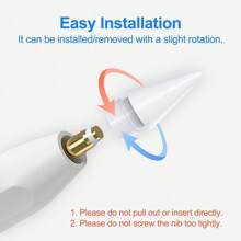 Replacement Pencil Tips Compatible With Apple Pencil Pro, Upgraded Pencil Tips Compatible With Apple 2nd 1st Gen USB-C, And Crayon Digital Pencil, Needle Pencil Tips With Case, IPad Pro Pencil Sets - Multicolor - View 10