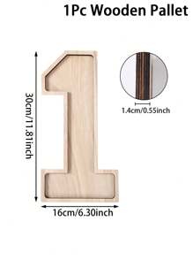 1Pc Wooden Birthday Digital Shaped Serving Tray Including Number 0-9,Class Of 2025 Wooden Pallet,Snack Tray,Jewelry Storage Tray,Fruit Tray,Congrats Grad Party Decor,Anniversary Decorations,18th/21th/30th/40th/50th/60th/70th Birthday Party Supplies,Candy Dessert Wooden Tray,Wedding Decor,Bridal Shower Favors,Babyshower Gender Reveal Party Supplies,Holiday Party Decor,Home Decor,Kitchen Decor,Table Decor,Afternoon Tea Supplies