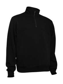 Men's Quarter Zip Pullover Hoodie - Multiple Colors Available - 黑色 - 查看 3