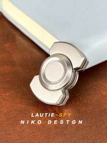 3 In 1 Adult Fidget Toy - Metal Fidget Slider//Fidget Tactile Slide Clicker - Fancy Desk Toy For Relieving Anxiety Stress - Multicolor - View 5