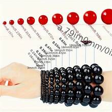 1String 4/6/8/10mm Natural Stone Blue Imperial Jasper Stone Beads Loose Spacer Beads Unique Fashion Jewelry Making Supplies For Handmade DIY Earrings Bracelets Necklaces Craft Beading Essentials - 藍色 - 查看 3