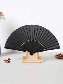 闪亮女士手扇，大型派对风格折叠扇，生日主题表演和节日舞蹈礼物套装 - 多色 - 查看 4