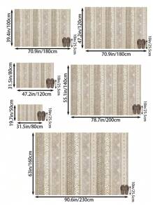 1 Stück hellrosa Wohnzimmer Dekorationsteppich mit Rosendesign, Boho-Stil 1100g/㎡ Material mit niedriger Florhöhe, Dicke 5mm, weich und angenehm anzufühlen, leicht zu pflegen, wasserdicht und fleckabweisend, rutschfest, maschinenwaschbar, Teppich, geeignet für Lobby, Schlafzimmer
