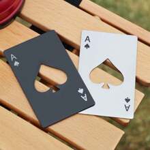 20 Peças Abridor de Garrafa de Pôquer Criativo de Metal - Formato de Pá Preta Pura de Metal, Adequado para Hotel, Bar, Festa de Festival, Presente de Casamento, Abridor de Garrafa de Viagem Portátil, Abridor de Garrafa de Cerveja de Aço Inoxidável, Pode Ser Colocado na Carteira e no Bolso, Suprimentos para Festa, Acessórios de Cozinha, Produto de Compra de Hotel