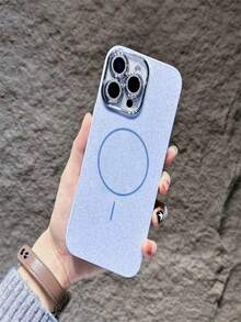 Luxury Bling Glitter Camera Lens Magsafe Magnetic Case Cover For IPhone 16/15/14/13/12/11/Pro/Promax - 淺藍色 - 查看 8