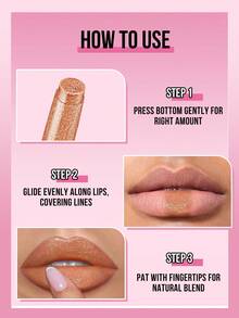 MISSLYN-Juicy Baby丰盈唇彩，不粘腻滋养唇部精华，葡萄籽油润唇膏，夏日活力丰盈唇釉，液体唇膏，红色唇膏，液体唇膏，纯素，无动物实验 - #03 SHIMMER NUDE - 查看 6