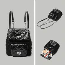 Women Fashion Backpacks - 黑色 - 查看 6
