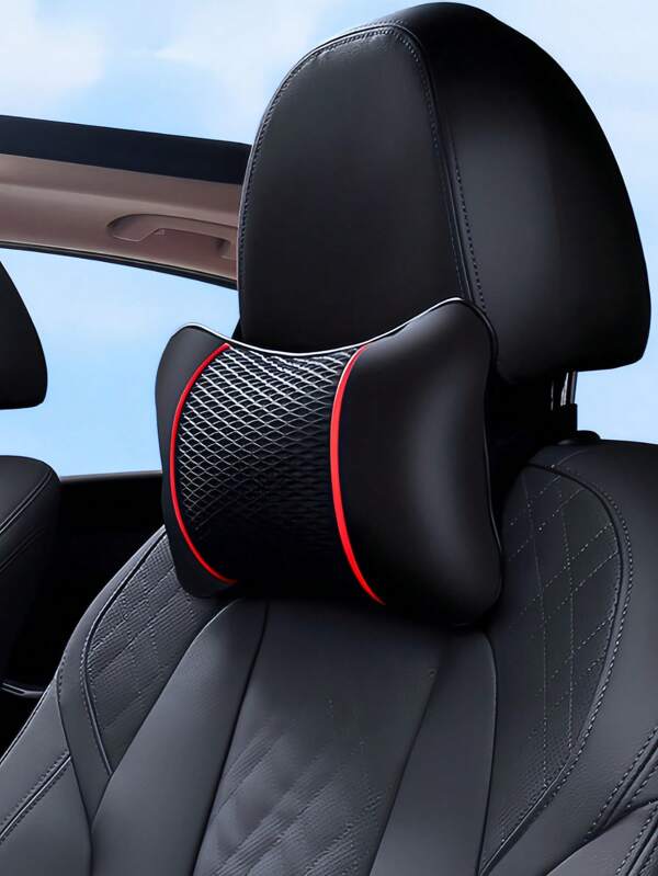 Poggiatesta universali per auto in pelle PU e rete traspirante, cuscini per il collo morbidi e confortevoli, accessori per interni auto, decorazioni, cuscino per auto