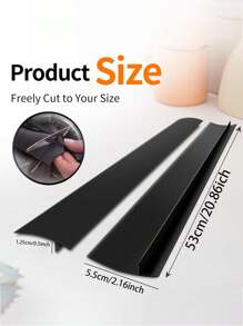 1pc Durable Silicone Kitchen Gap Sealing Strip, Waterproof, Heat-Resistant, Oil-Proof, Suitable For Sealing Gaps Between Kitchen Cabinets, Ovens, Appliances, Washers, Stoves, Practical And Reusable, Easy To Cut To Fit, Easy To Clean, Essential For Home And Restaurant