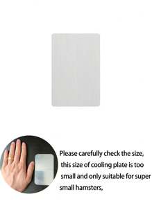 Placa de enfriamiento de aluminio para mascotas de verano,Alfombrilla de enfriamiento para aliviar el calor de pequeños hámsters, Elaborada con material de aluminio para un enfriamiento eficaz, Estera de descanso de verano para conejos, Productos de enfriamiento para perros