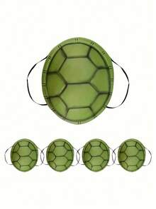 1个/5个万圣节派对道具EVA龟壳，逼真乌龟角色扮演配件 - 彩色 - 查看 2