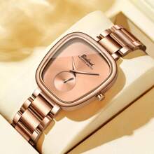 POEDAGAR Brand Women's Luxury Watch Waterproof Stainless Steel Oval Egg High Quality Women's Watch Elegant Women's Watch 50M Waterproof Imported Automatic Quartz Movement From Japan Long Life Battery Valentine's Gift Birthday Girl Mother Sisters Back To School Essentials - Multicolor - View 11