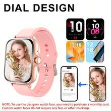 SIMSONLAB Smartwatch With Wireless Call/Dial, Multiple App Reminders, Unisex, Sports Watch, Customizable Wallpaper, Compatible With IOS/Android - Multicolor - View 6